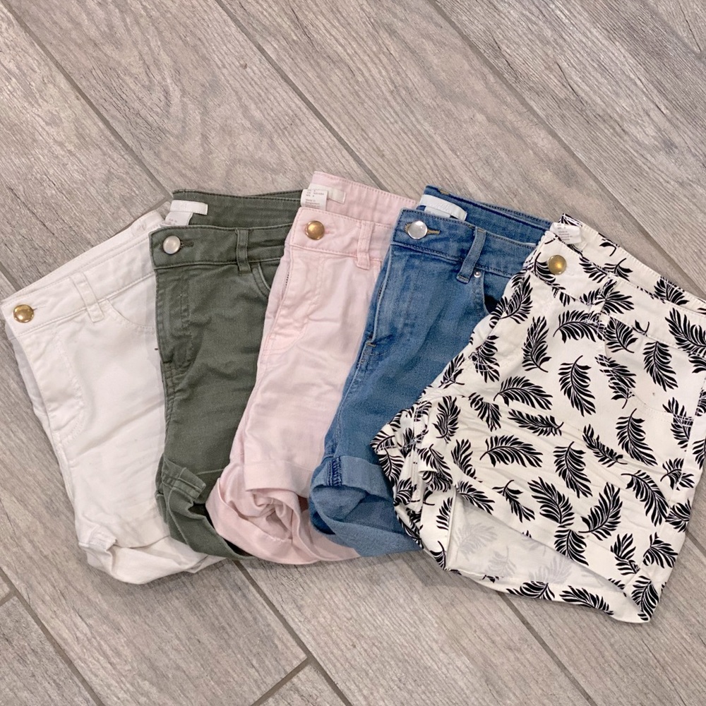H&M Denim Shorts Lot - 5 Pairs